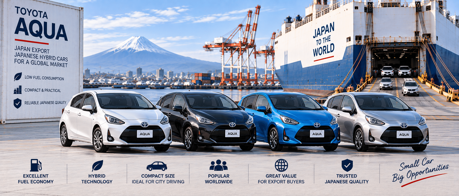 Toyota Aqua from Japan buying guide for Japanese hybrid car export buyers