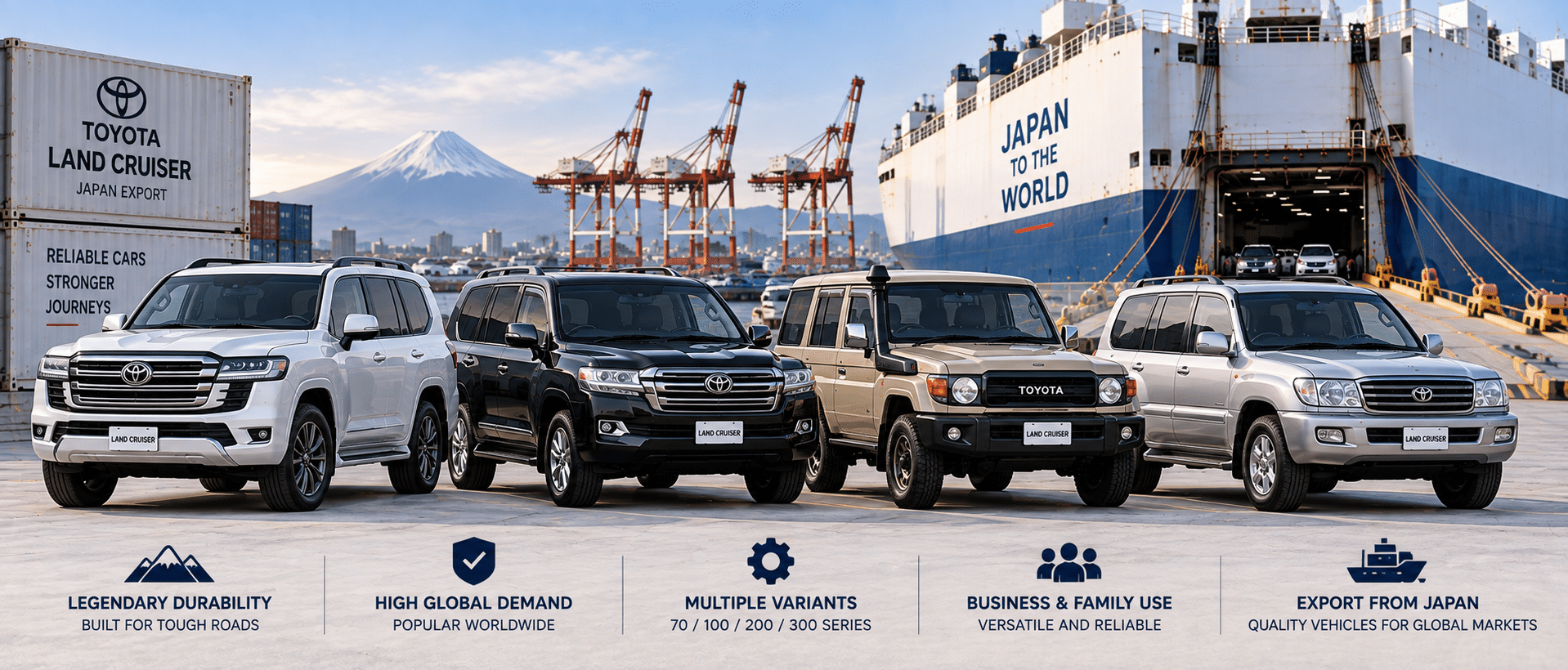 Toyota Land Cruiser from Japan buying guide for used 4WD export buyers